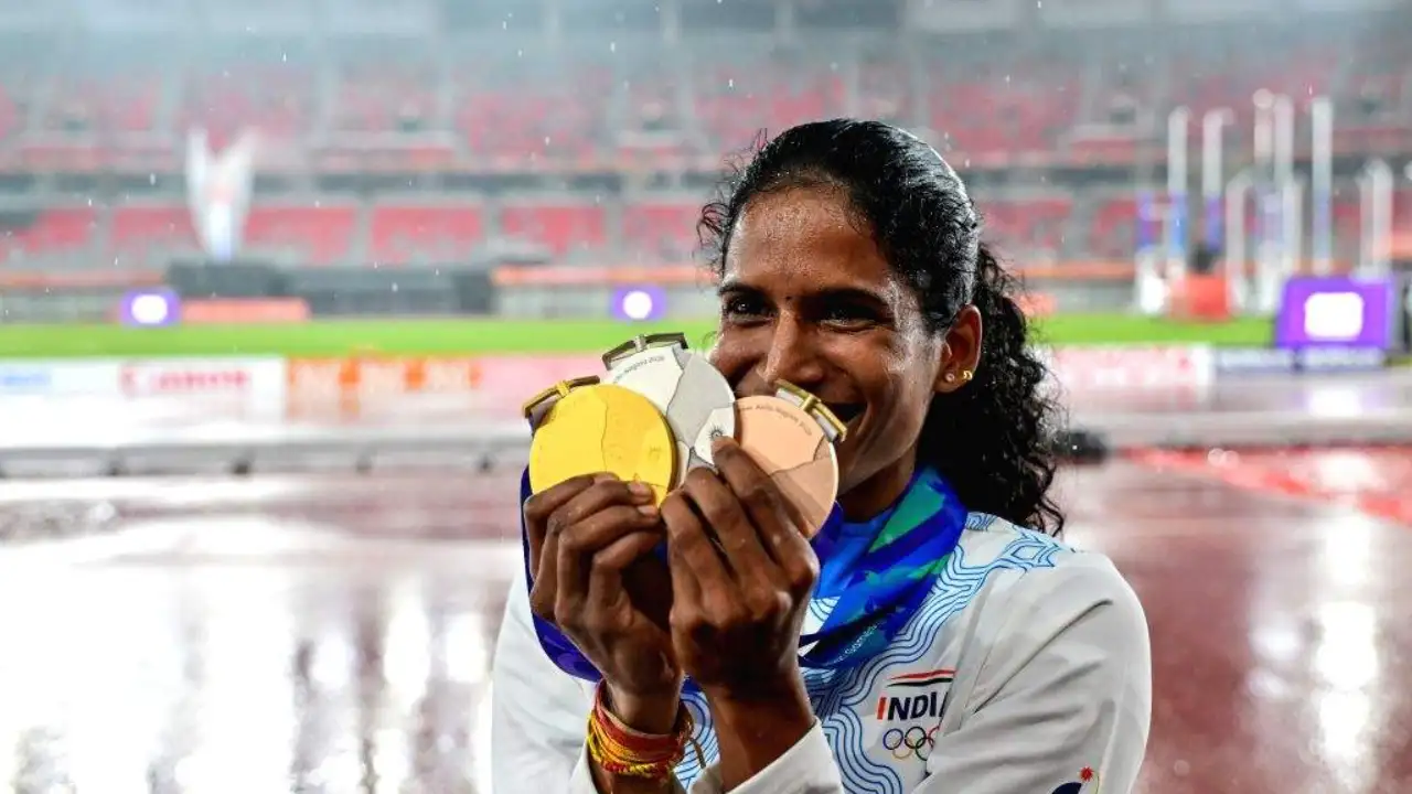 For Vithya, her father's support was not limited to finding money for running shoes