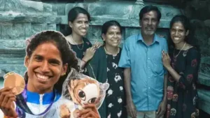 For Vithya, her father's support was not limited to finding money for running shoes