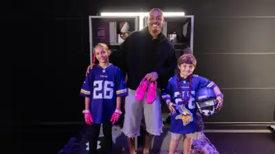 Minnesota Vikings wide receiver Justin Jefferson has raised more than $45,000 for cancer