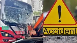 4 injured as tanker rams BEST bus at Mumbai's Cheda Nagar Junction