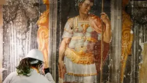 And after roughly 300 years behind layers of paint and plaster, the figures that the nuns once