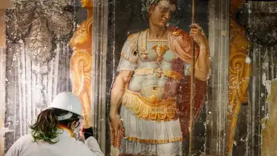 And after roughly 300 years behind layers of paint and plaster, the figures that the nuns once