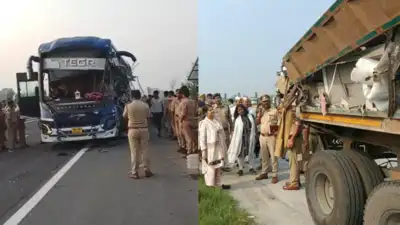 Four passengers died and four others were injured in a bus crash on Gorakhpur Link Expressway