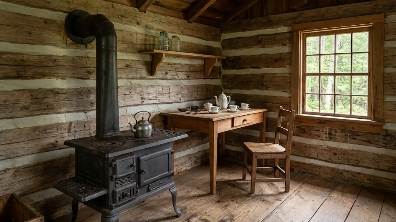 To understand why a girl in 1886 had a cabin like this, it helps begin by looking