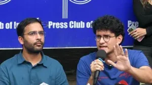 Cockroach Janta Party (CJP) activists visited Parliament Street Police Station on Monday