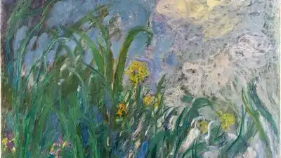 At a Paris auction, Claude Monet's painting titled Iris fetched an astounding 50 million euros