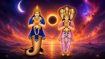Rahu and Ketu sit 180 degrees apart on the birth chart