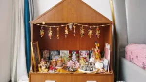 Here are nine clever pooja corner ideas that fit easily into ordinary Indian homes, just