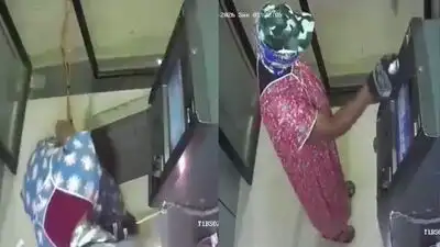 Footage from cameras inside the centre reportedly captured two men in nighties cutting open