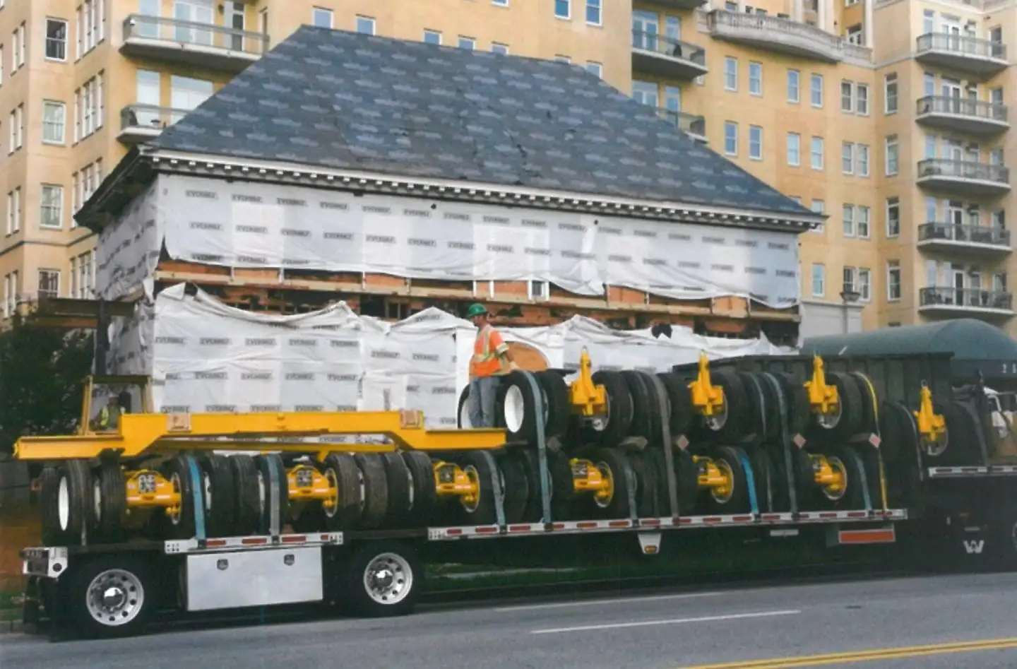 Built in 1924, the 8,000-square-foot mansion was moved about 2 miles in 2013 after its new
