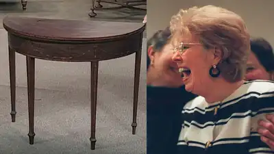 A New Jersey woman paid $25 for a mouldy table at a garage sale; 30 years later, it was identified