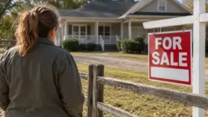 Kansas woman argues she agreed to buy her cousin's home on about 5 acres after curing a $9,055