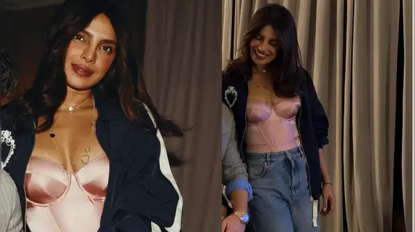 Where Priyanka successfully combined the relaxed nature of denim with satin, Nick Jonas opted