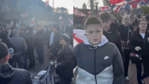 Around 400 anti-migrant protesters in the United Kingdom marched through Hampshire’s Gosport
