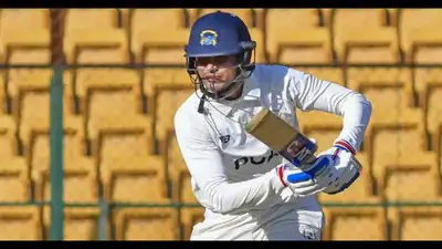 Shubman Gill had a disappointing return to domestic red-ball cricket, scoring just one run