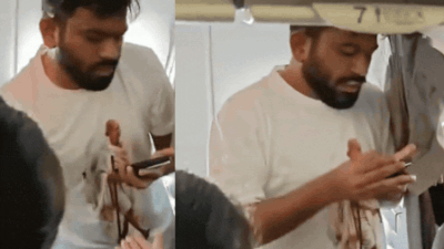 'Send male officers forward' — Abhijeet Dipke tells women cops aboard flight before detention
