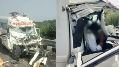 Taking Subedar Major Satyawan Singh's mortal remains home, 3 family members killed as ambulance