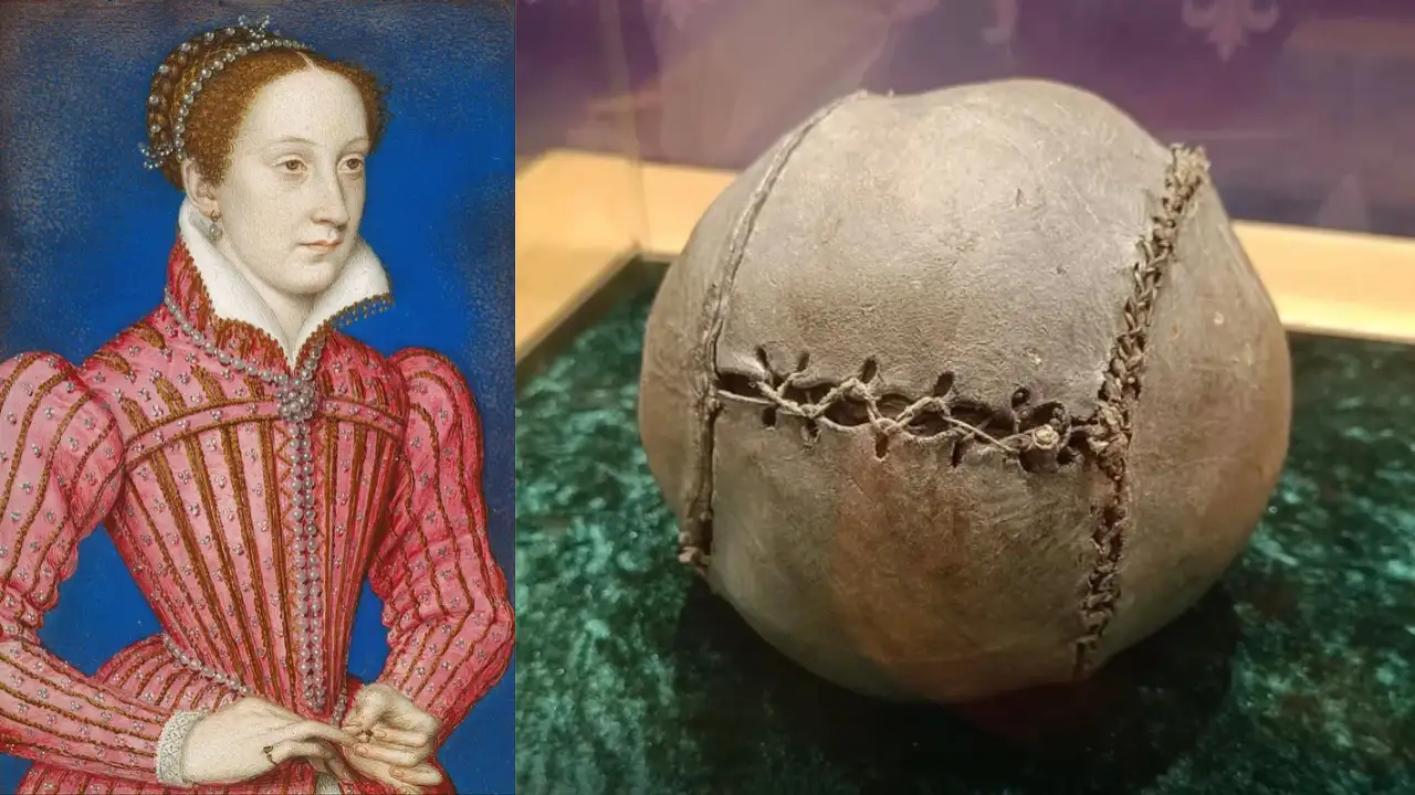 A 500-year-old football was found in a queen's bedroom; in 2026, scientists scanned it so