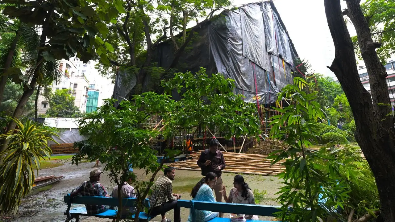 Mishra, a resident of Park Street, said the idea of bringing a Durga Puja to the locality had