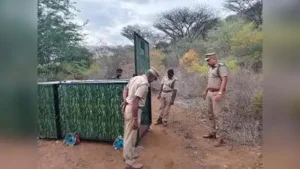 Cage traps have been placed at three strategic locations within the Sirumugai forest range