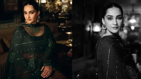 Sonam Kapoor's Gaurang Shah Kalamkari look is pure jewel-toned drama with a maximalist twist