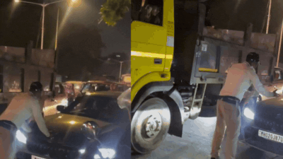 Juhu Police are investigating an incident in which a woman driving a BMW allegedly tried to run