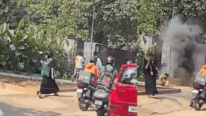 Video: Bengaluru footpath transformer explodes outside Amazon office, 2 injured