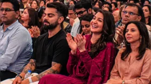 Anushka Sharma's pink anarkali brings a touch of Mughal-Era romance to her spiritual evening