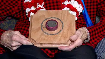 A 104-year-old woman finally received her brother's World War II dog tag 83 years after his death