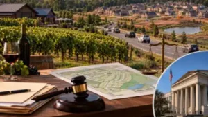 For a Georgia winery owner, the rezoning of approximately 114 acres of neighbouring land