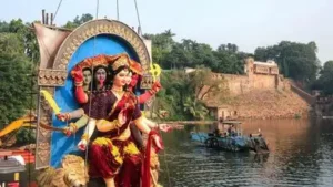 Tensions flare in Hyderabad after eggs 'thrown' at Durga Mata idol during immersion procession