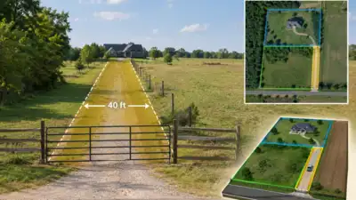 In Missouri, a couple bought land with no road access and sought a 40-foot strip