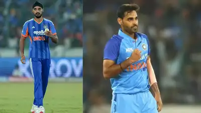 Arshdeep Singh and Bhuvneshwar Kumar