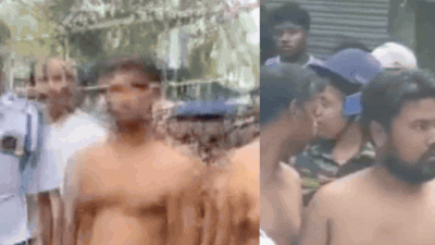 Kolkata cops 'recreate' crime scene, watch accused marched shirtless — Naked parade case takes