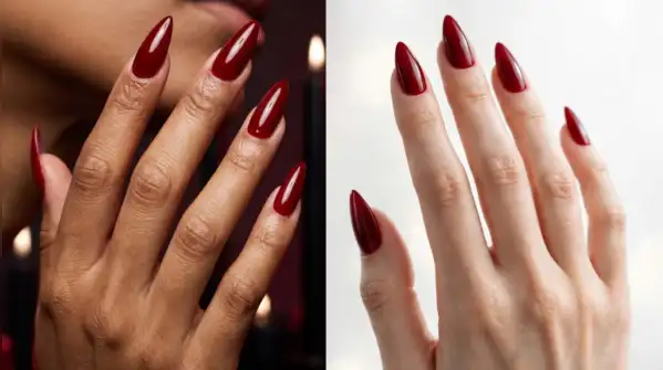 Halloween is the right occasion to try darker nail shades with special effects and the right
