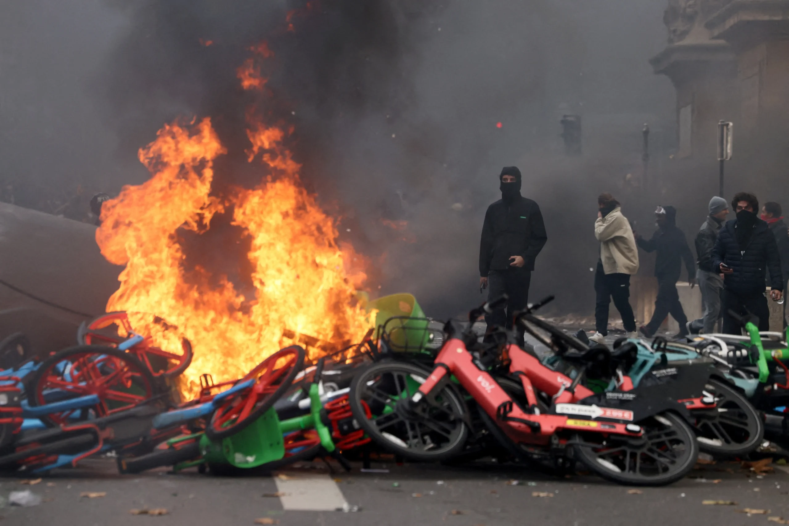 France’s protests spiralled into nationwide unrest amid economic anger, alleged ultra-left
