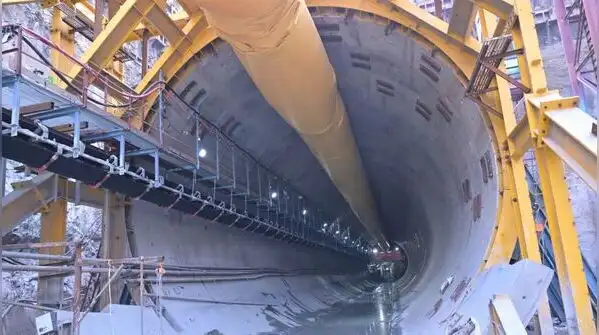 Excavation for the twin tunnels of the Goregaon-Mulund Link Road (GMLR) project beneath Sanjay