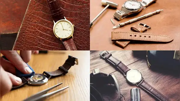 Even if your watch case is water resistant, the strap usually isn’t, and getting it wet can