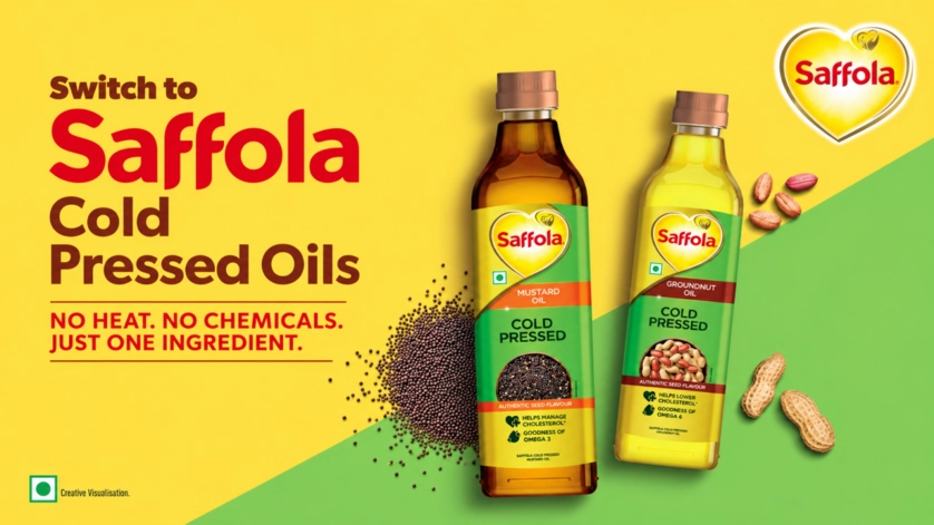 Saffola Cold Pressed Oils, as per the brand, are crafted to complement the diverse cooking