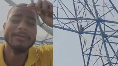 Wanted in minor's abduction case, UP youth climbs tower, demands to marry