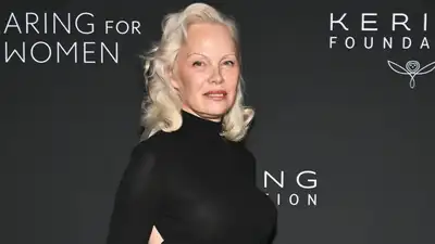 Actor Pamela Anderson joined a star-studded fundraising dinner in New York City that raised