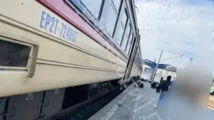 At least 13 people were killed and 10 others injured after a Russian drone struck a platform