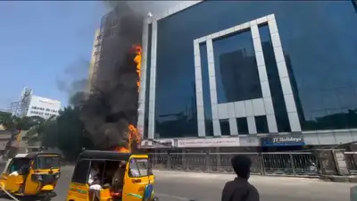 Fire at defunct hotel near Teynampet Metro station: What happened in Chennai