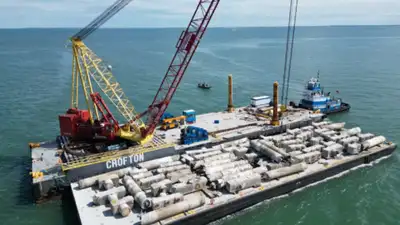 By the time the project is completed, workers are expected to have removed around 100,000 tons