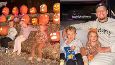 Patrick and Brittany Mahomes took their three kids to a pumpkin patch this week, and Brittany