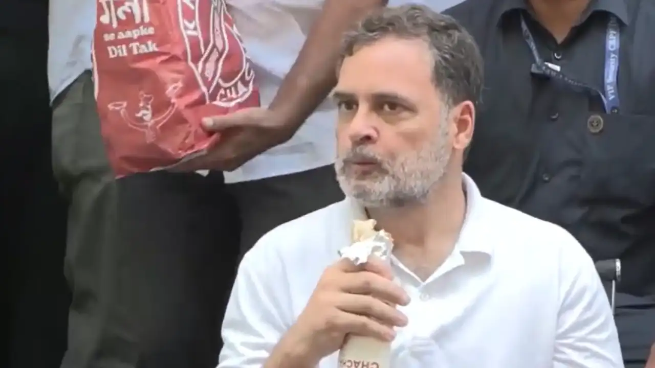 Rahul Gandhi's recent protest lunch was a Kathi Roll, but the roll in his hand carried a story