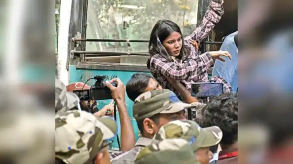 Nearly 10,000 people gathered at Mumbai’s Shivaji Park for the Cockroach Janta Party protest