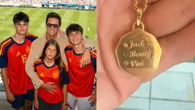 Tom Brady is honoring his three children, Jack, Benjamin and Vivian, with a personalized gold