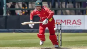 Taylor’s contribution, alongside Craig Ervine’s 93, helped Zimbabwe recover from an early