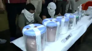 Four people have been arrested and 7.076kg of heroin, estimated to be worth around Rs 50 crore